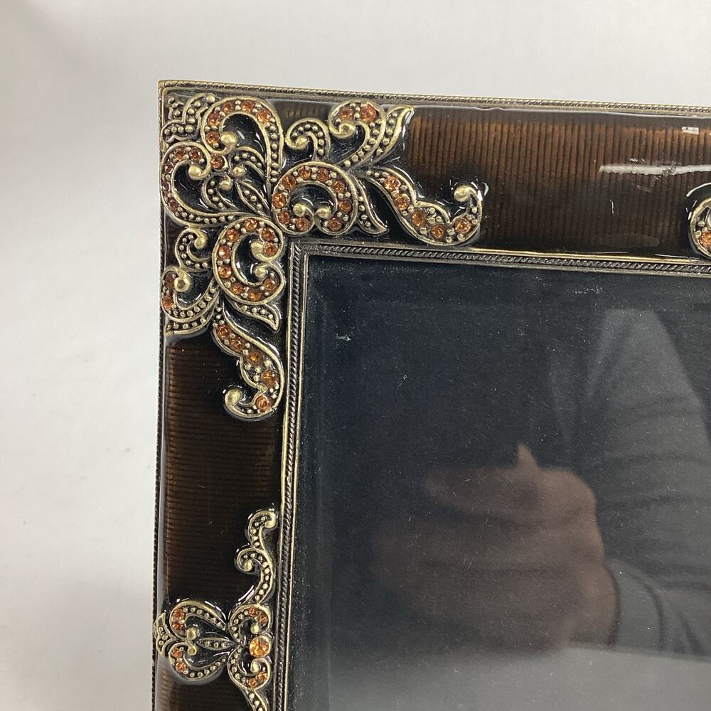 Olivia Riegel Jeweled Picture Photo Frame - Holds 4x6” Picture - Picture 3 of 10